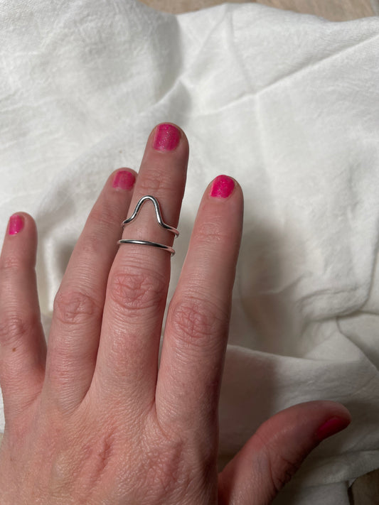 Midi Mountain Stacker Ring