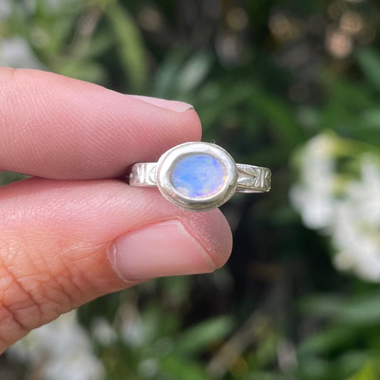 Dainty Opal Ring - Size 4.25